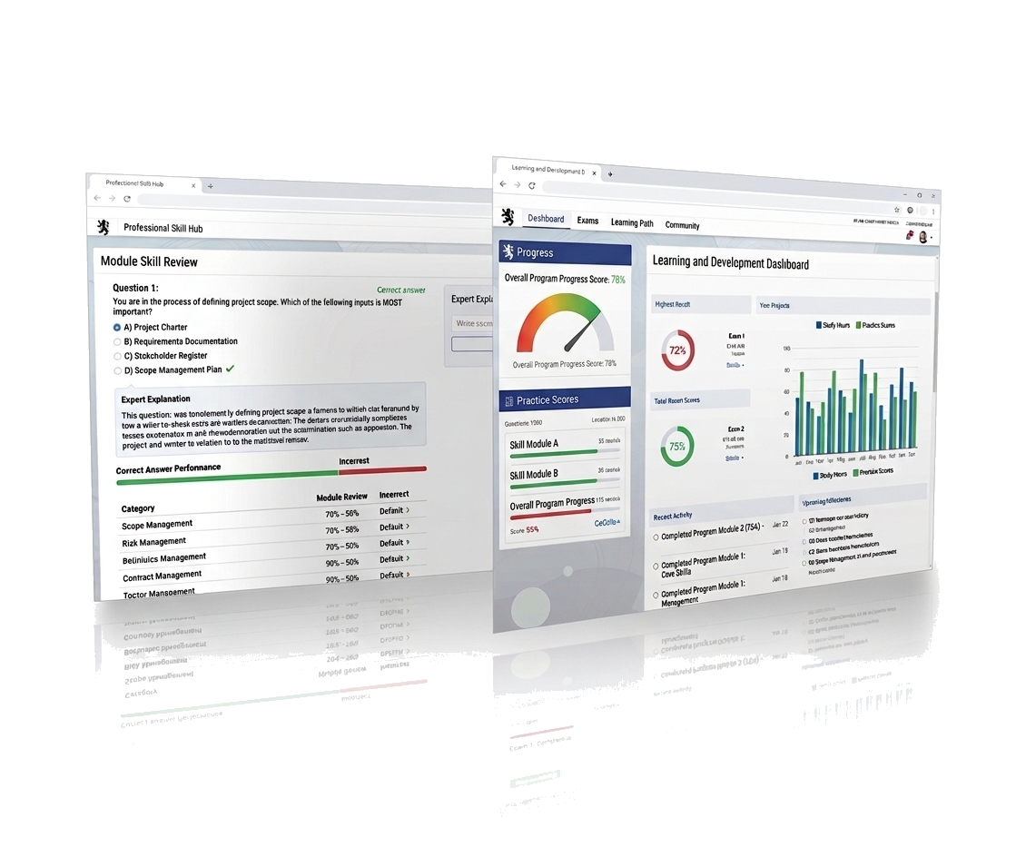 KOFIA Exam progress dashboard preview